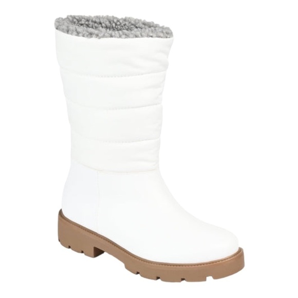 JOURNEE collection Nadine boots in white - Picture 1 of 16